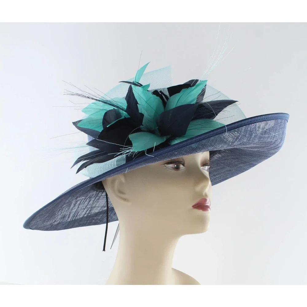 Bellissima Dressy Spring Easter Church Derby Hat $148 Tags #HT191 - Picture 4 of 6